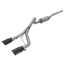 aFe Rebel Series CB 2.5in Dual Center Exit SS Exhaust w/ Black Tips 07-15 Jeep Wrangler 3.6L/3.8L V6 buy in USA