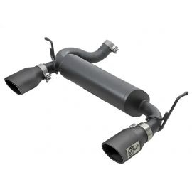 aFe Rebel Series 2.5in 409 SS Axle-Back Exhaust w/ Black Tips 2007+ Jeep Wrangler (JK) V6 3.6L/3.8L buy in USA