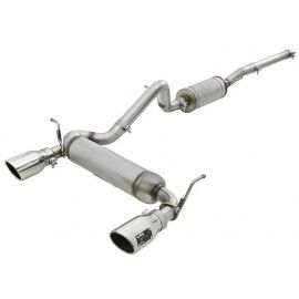 aFe Rebel Series 2.5in 409 SS Cat-Back Exhaust w/ Polished Tips 07+ Jeep Wrangler (JK) V6 3.6L/3.8L buy in USA