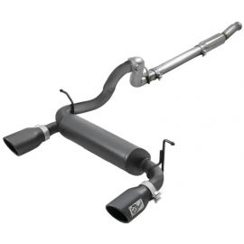 aFe Rebel Series 409 Stainless Steel Cat-Back Exhaust 18-21 Jeep Wrangler JL 2.0L (t) - Black Tip buy in USA