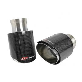 aFe MACH Force-XP 4-1/2in Carbon Fiber OE Replacement Exhaust Tips - 15-19 Dodge Charger/Hellcat buy in USA