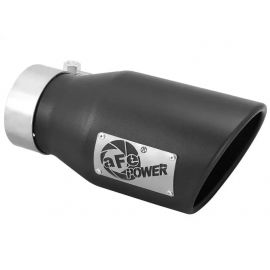 aFe Power Gas Exhaust Tip Black- 3 in In x 4.5 out X 9 in Long Bolt On (Black) buy in USA