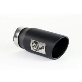 aFe Power Diesel Exhaust Tip Black- 4 in In x 5 out X 12 in Long Bolt On (Right) buy in USA