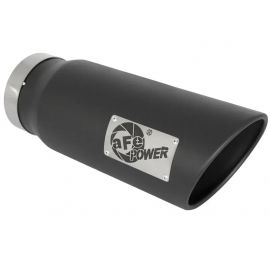 aFe Power MACH Force-Xp 5in In x 6in Out x 15in L Bolt-On 409 SS Exhaust Tip - Black buy in USA