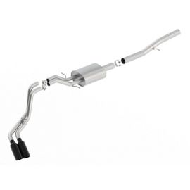 Borla 14+ Chevy Silverad1500 EC STD/CC Short 143.5in WB ATAK Cat-Back Exhaust w/ Black Chrome Tip buy in USA