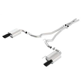 Borla Atak S Cat-Back 15-17 Ford Mustang GT 5.0L V8 MT/AT 2.5in pipe 4in tip (Black Chrome) buy in USA