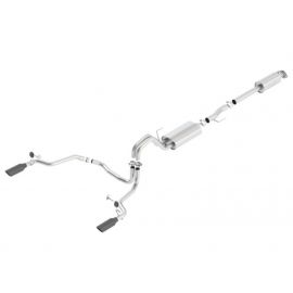 Borla 15-17 F-150 2.7/3.5L V6 EcoBoost / 5.0L V8 Black Chrome Cat-Back Touring Exhaust buy in USA