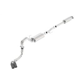 Borla 15-17 Ford F-150 2.7/3.5L V6 / 5.0 V8 2/4WD Black Chrome Angle-Cut Side Exit Catback Exhaust buy in USA