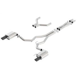 Borla Atak Cat-Back 15-17 Ford Mustang GT 5.0L V8 MT/AT 3in pipe 4in Black Chrome Tips buy in USA