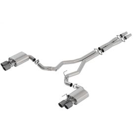 Borla 2018 Ford Mustang GT 5.0L AT/MT 3in Atak Catback Exhaust w/ Valves (Carbon Fiber Black Tip) buy in USA