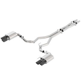 Borla 2018 Ford Mustang GT (A/T / M/T) 3in ATAK Catback Exhaust w/o Valves w/ Black Chrome Tips buy in USA