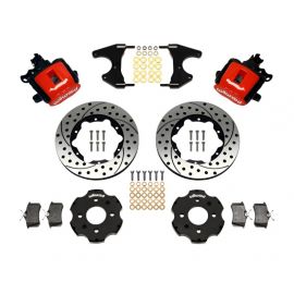 Wilwood Combination Parking Brake Rear Kit 11.00in Drilled Red Civic / Integra Drum 2.46 Hub Offset buy in USA