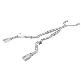 aFe POWER Takeda 2.5in 304 SS CB Exhaust w/ Polished Tips 17-19 Infiniti Q60 V6-3.0L (tt) buy in USA