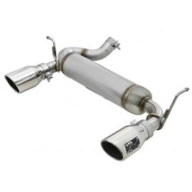 aFe Rebel Series 2.5in 409 SS Axle-Back Exhaust w/Polished Tips 07+ Jeep Wrangler (JK) V6 3.6L/3.8L buy in USA