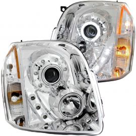 ANZO 2007-2014 Gmc Yukon Projector Headlights w/ Halo Chrome (CCFL) buy in USA