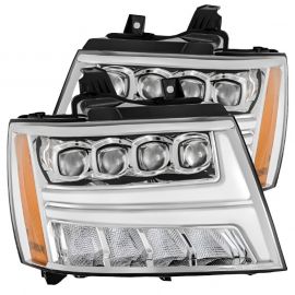 AlphaRex 07-13 Chevy Avalanche NOVA LED Proj Headlights Plank Style Design Chrome w/Activ Light/DRL buy in USA