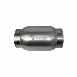 Ticon Industries 3.5in Body x 12in Length 2.5in Inlet/Outlet Titanium Bullet Resonator buy in USA