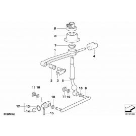 Genuine Gearshift Gear Shift Lever Mechanical Transmission 25 11 7 527 255 buy in USA