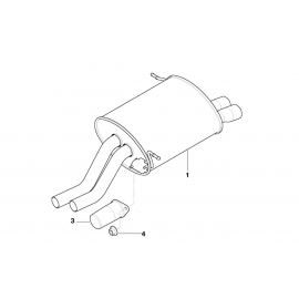 Genuine Exhaust Muffler/Sillencer Vibration Absorber 18 10 7 506 460 buy in USA