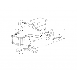 Genuine Cooling System Water Hose/Pipe 11 51 1 739 246 buy in USA