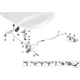 Genuine Engine Bonnet Fixing Clamp A=4mm-4.5mm ZNS3 Chrome Free 07 14 7 566 122 buy in USA