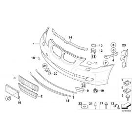 Genuine Front Trim Panel Centre Grid 51 11 7 178 115 buy in USA