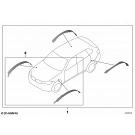 Genuine 21 Front Right Left Wheel Arch Trims Set Door Sill 51 16 2 339 010 buy in USA