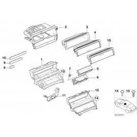 Genuine Ashtray Carrier Radio Mounting Bracket 51 16 8 230 901 buy in USA