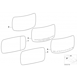 Genuine Door Wing Mirror Glass Heated O/S Right Side Wide Angle buy in USA