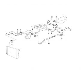 Genuine Cooling System Water Hose/Pipe 11 53 1 405 581 buy in USA