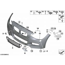 Genuine Front M Sport Primed Towing Eye Flap Hook Cover M 51 11 8 053 828 buy in USA