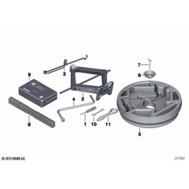 Genuine Onboard Emergency Wheel Spare Tire Wing Screw Hinge 07 11 9 907 016 buy in USA