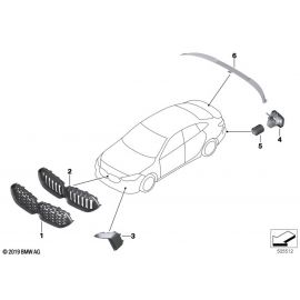 Genuine Rear Spoiler Primed Car Replacement Spare Part 51 62 9 448 940 buy in USA