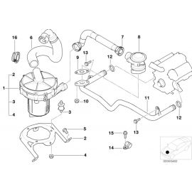 Genuine Emission Control Air Pump Valve 11 72 1 707 619 buy in USA