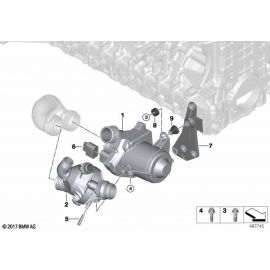 Genuine Thermostat Cooling System Assembly Replacement 11 53 7 550 172 buy in USA