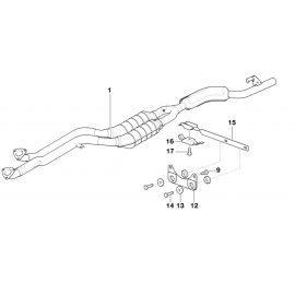 Genuine Exhaust System Suspension Support Bracket Part 18 30 7 500 078 buy in USA