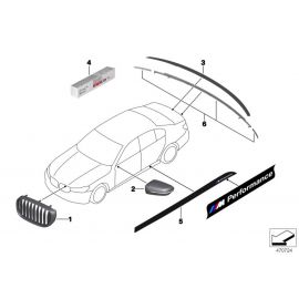 Genuine Left Passenger Side NS Mirror Cover Cap Carbon RHD 51 16 2 365 977 buy in USA