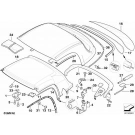 Genuine Rear Right Driver Side Offside OS Window Guide Rubber 54 21 8 410 462 buy in USA