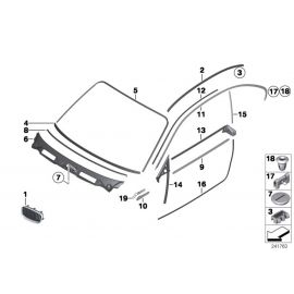 Genuine Right Grille With Chrome Frame 51 13 7 077 130 buy in USA