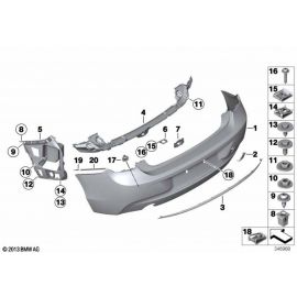 Genuine Hex Bolt x2 Fits F20 F21 F22 F22 LCI F23 F23 LCI F87 07149110671 buy in USA