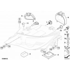 Genuine Front Left NS Headlight High Beam Covering Cap Cover 63 12 6 943 481 buy in USA