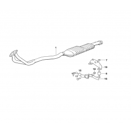 Genuine Exhaust System Suspension Support Bracket 18 30 1 743 789 buy in USA