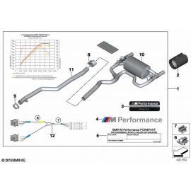 Genuine Exhaust Power And Sound Kit M Performance 11 12 2 444 531 buy in USA