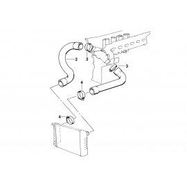 Genuine Cooling System Water Hose/Pipe 11 53 1 436 988 buy in USA