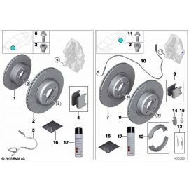 Genuine Front Brake Pads Repair Kit S4007 34 11 2 284 765 buy in USA