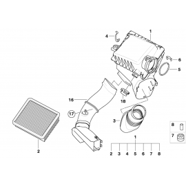 Genuine Air Intake Silencer Muffler 13 71 7 529 746 buy in USA