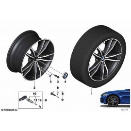 Genuine 19 Wheel Rim Disc Alloy Jet Black Sol Paint 8.5J ET:40 36 11 8 089 893 buy in USA