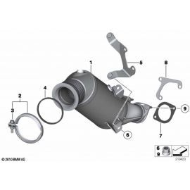 Genuine Catalytic Converter V Band Clamp 108.4mm Diameter 11 65 8 585 233 buy in USA