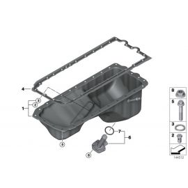 Genuine Oil Pan Profile Gasket 11 13 7 548 031 buy in USA