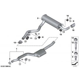 Genuine Exhaust Tailpipe Trim Chrome 90mm Diameter 18 30 8 679 075 buy in USA